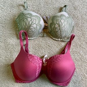 VS - push up bras. Size 34DD